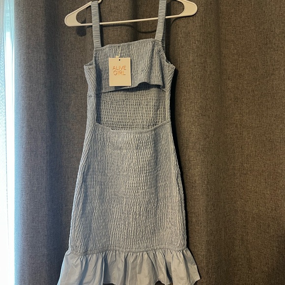 Baby blue bodycon dress - Picture 3 of 3